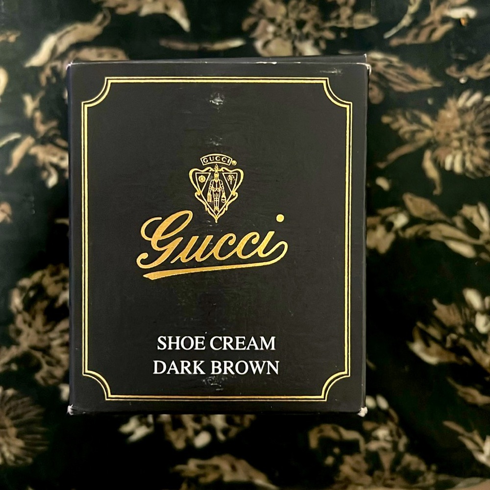 Gucci brown shoe cream for smooth brown leather